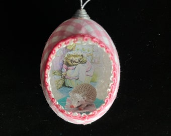 Mrs. Tiggy-Winkle Real Egg Ornament