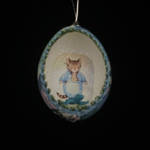 Real Egg Ornament/Tom Kitten/ Beatrix Potter