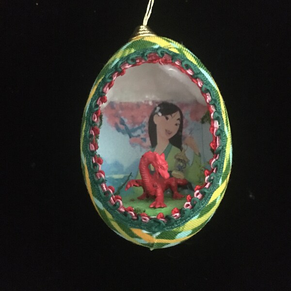 Mulan Real Egg Ornament