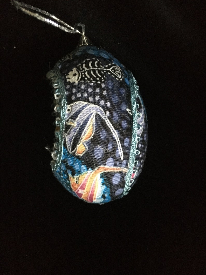 Real Egg Ornament Haystack Rock w/ Eagle/Lobster/owl/turtle/crab image 4
