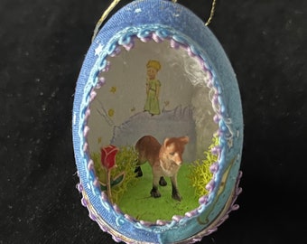 The Little Prince Real Egg Ornament  Antoine de Saint-Exupéry