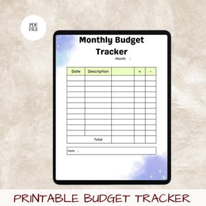 Monthly Budget Planner, Expense Tracker, Financial Organizer, Money Management, Finance Journal, Budgeting Tool
