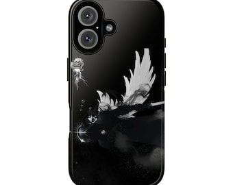Day of the Dead Phone Case, Winged Woman, Protective Cover