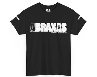 Abraxas Rooster Head T-Shirt: Celestial Spirituality Unisex Tee