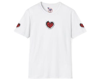 Heart Graphic T-Shirt: Unisex Soft-Style Cotton Tee