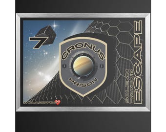 Saturn Cronus 'Truth Escape' Canvas Print: Esoteric Spiritual Art