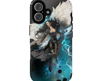 Blue Lightning Phone Case: Spiritual Energy Design, Impact Resistant