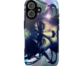 Sci-Fi Phone Case: VISION Design, Electric Light Colors, Impact Resistant