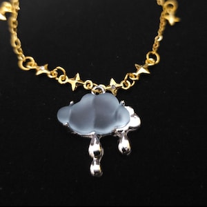Hyacine Inspired Cloud Bracelet | Honkai Star Rail Hyacinthia Inspired Jewelry | HSR Fandom Gift | Handmade Chain Bracelet