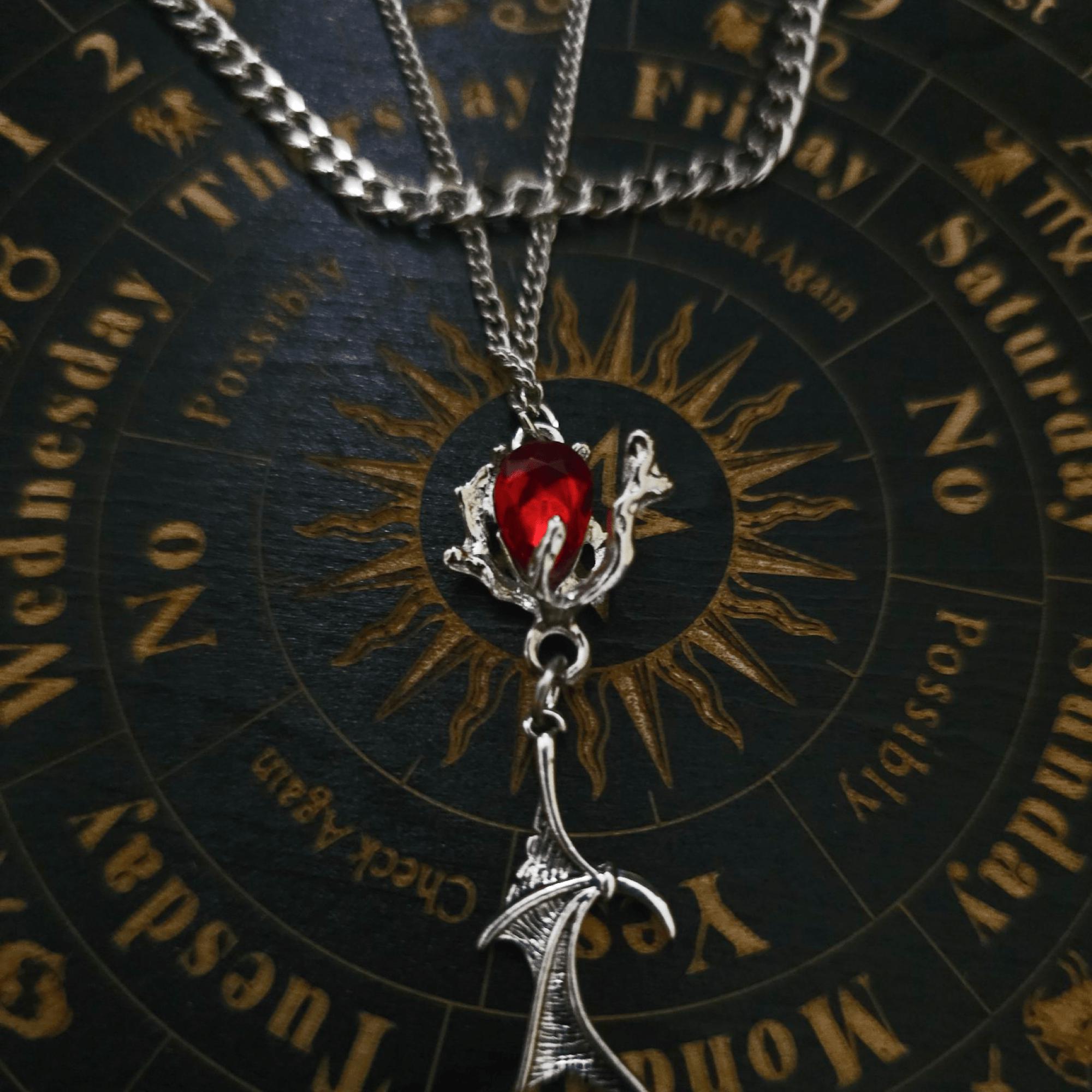Durin Inspired Beaded Necklace| Shadow Dragon Abyss | Genshin