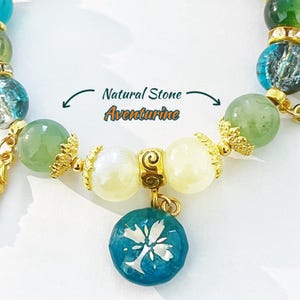 Inspirado em Aventurina | Pulseira Honkai Star Rail | Pedra do Jogador da Sorte | Joia com Pingente de Carta de Baralho | Pulseira Celestial Feita à Mão | Presente