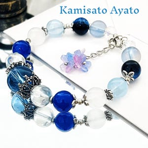 Kamisato Ayato Genshin Bracelet: Handmade Hydro-Inspired Jewelry