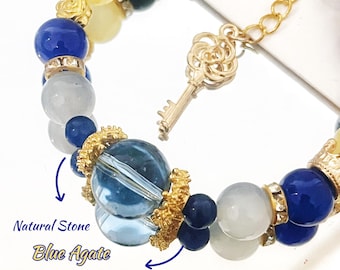 Saber Bracelet | Fate Stay Night Inspired | Artoria Pendragon Jewelry | King Arthur Fan Gift | Anime Beaded Bracelet