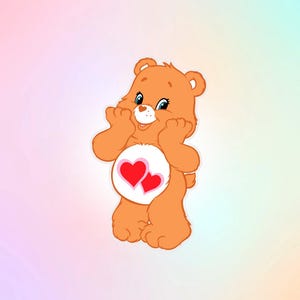 Adesivos fofos de urso com corte de beijo, adesivos adoráveis para crianças, decalque para laptop, presente para amantes de ursos, decoração divertida e lúdica