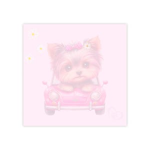 Blocchi di note adesive a forma di cane, blocchi di appunti rosa con Yorkshire terrier, articoli per ufficio a tema cane, regali per mamme di cani, articoli di cancelleria carini