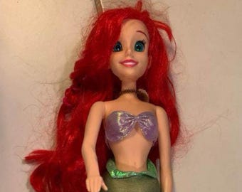 Disney The Little Mermaid Ariel Keepsake Doll RARE Vintage Toy 15" Applause
