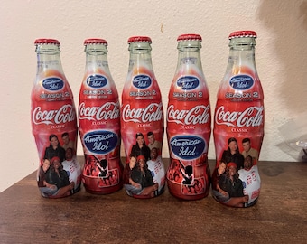 Coca Cola 5 confezioni non aperte American Idol Stagione 2 Edizione Limitata Coca Cola Classic