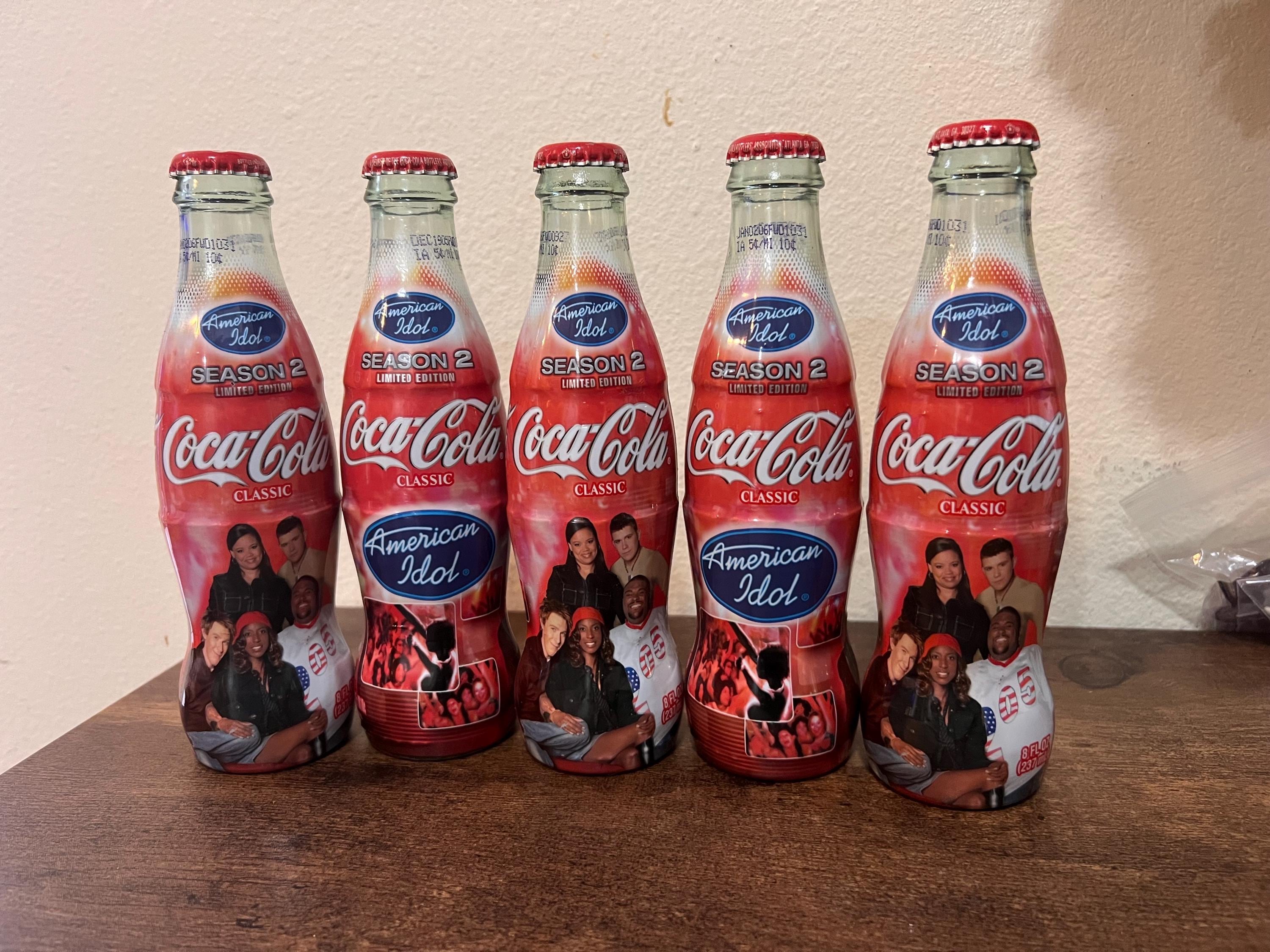 Coca Cola Unopened 5 Pack American Idol Season 2 Limited Edition