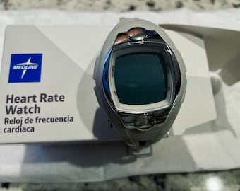 Monitor de frequência cardíaca Medline, branco, NOVO, NUNCA USADO - Cinza - Unissex