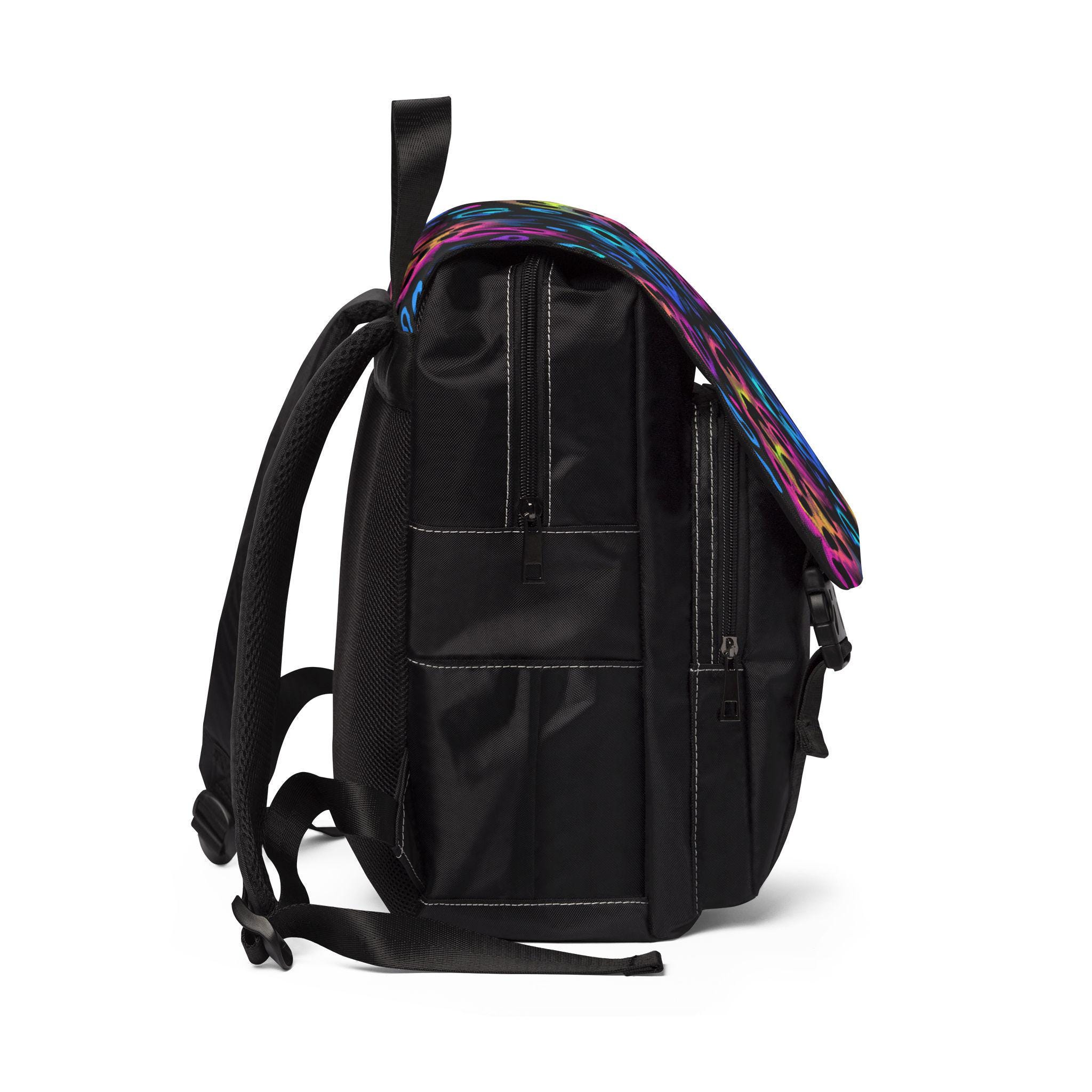 Mochila Nerxy Rainbow Cheetah - Estampa Leopardo Neon Impermeável