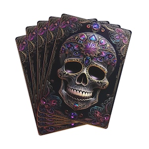 Jeu de cartes de poker Crâne de cristal
