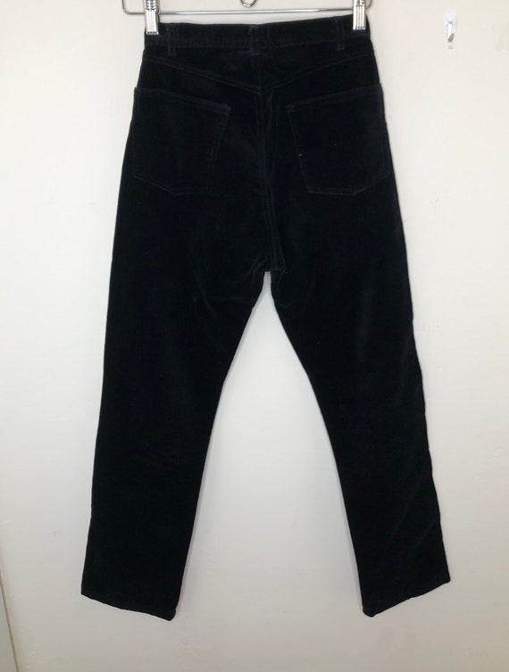 Vintage Laura Ashley 4 High Waist Black “Velvet” … - image 10