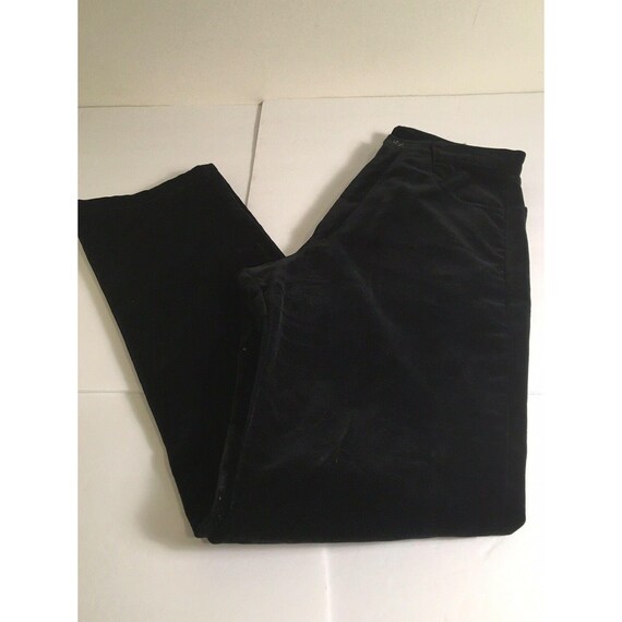 Vintage Laura Ashley 4 High Waist Black “Velvet” … - image 4