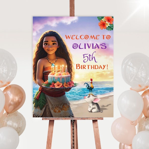 Moana Download Banner Etsy