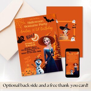 A free thankyou card include. The costumes were spooky, the treats were sweet, but seeing you made my day complete! You made my Halloween party spook-tacular!