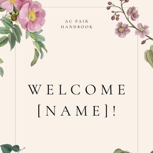 Au Pair ハンドブック テンプレート [役立つコンテンツがすでに追加されています!]