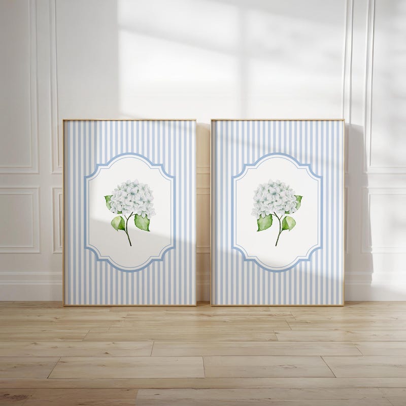 Blue and Green Posters Two - Etsy