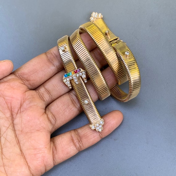 Vintage Gold Plated Flexible Omega 