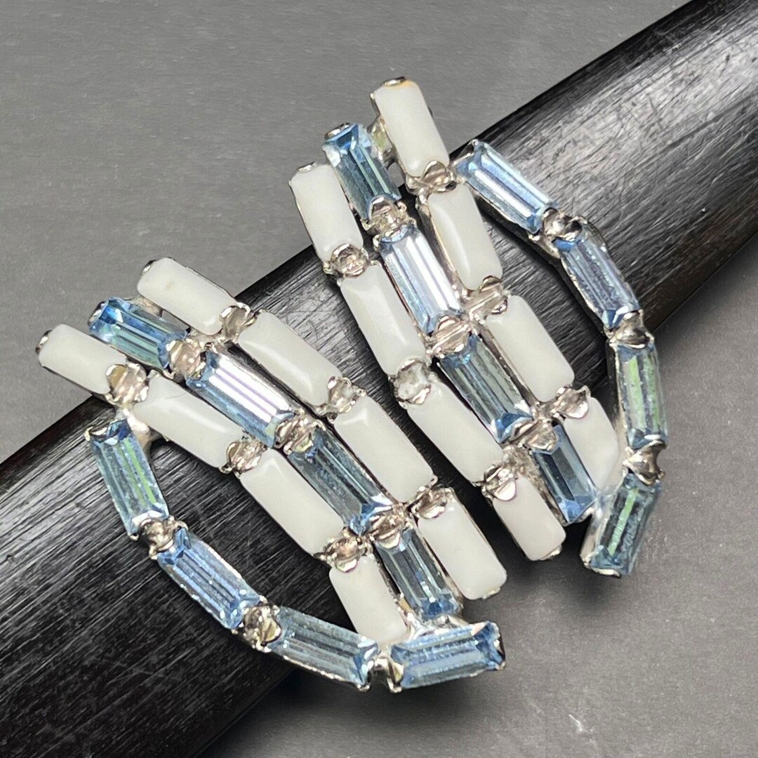 Boucles D'oreilles Vintage Strass - Originales, Couleur Doré - Fabrication France