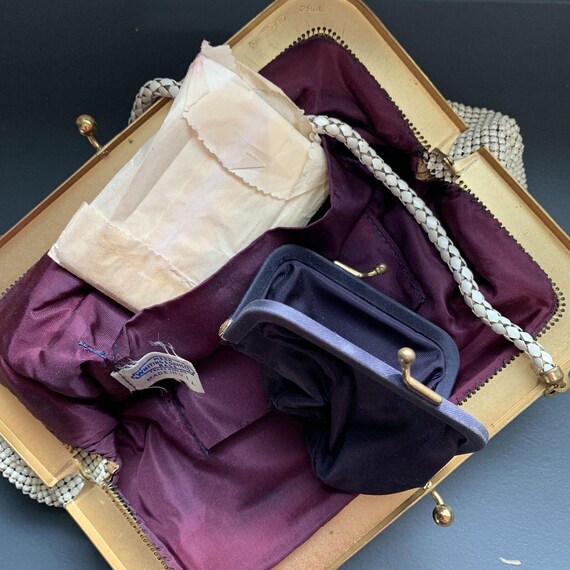 Early Whiting & Davis Enameled Mesh Purse . Inclu… - image 7