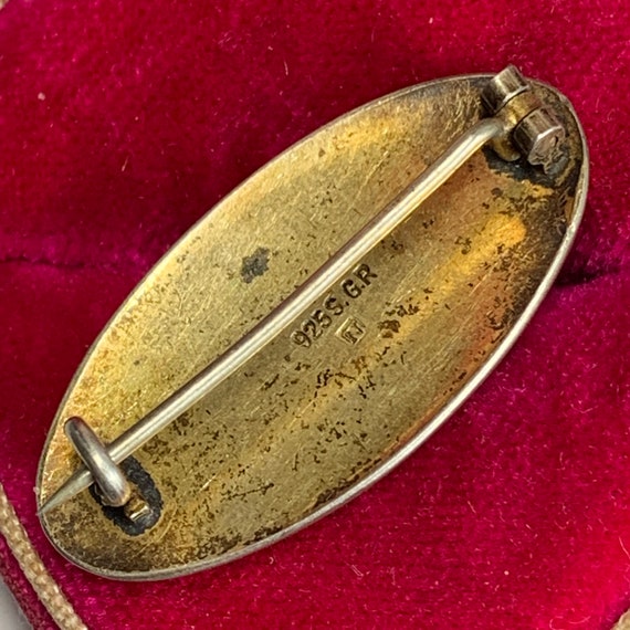 Vtg Norwegian Norway Gold Gilt Silver Enamel Pin … - image 5