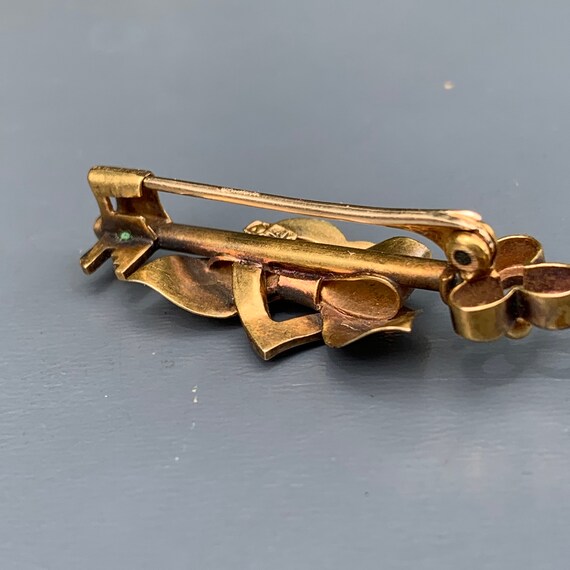 Antique Victorian 15kt gold Pin  Brooch . Brooche… - image 6