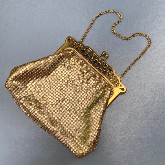 Early Whiting & Davis Gold plated  Mesh Purse . I… - image 2