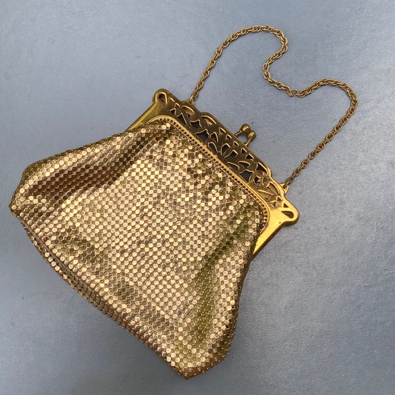 Early Whiting & Davis Gold plated  Mesh Purse . I… - image 8