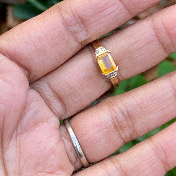 Vintage Gold ring . Mod Modern  10kt Solid Gold C… - image 7