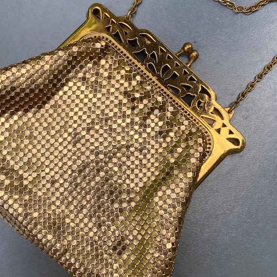 Early Whiting & Davis Gold plated  Mesh Purse . I… - image 1