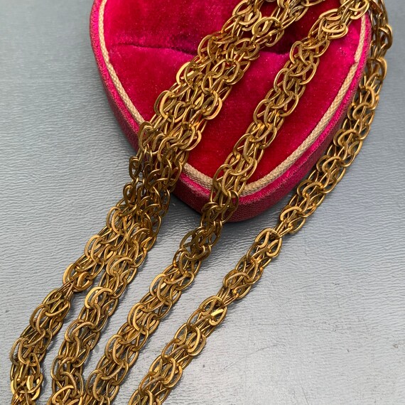Antique Victorian Gold Filled Watch Chain Necklace