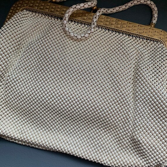 Early Whiting & Davis Enameled Mesh Purse . Inclu… - image 3