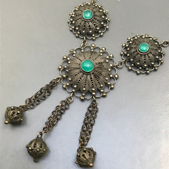 Art Deco  Necklace . Filigree  .  Middle Eastern … - image 4