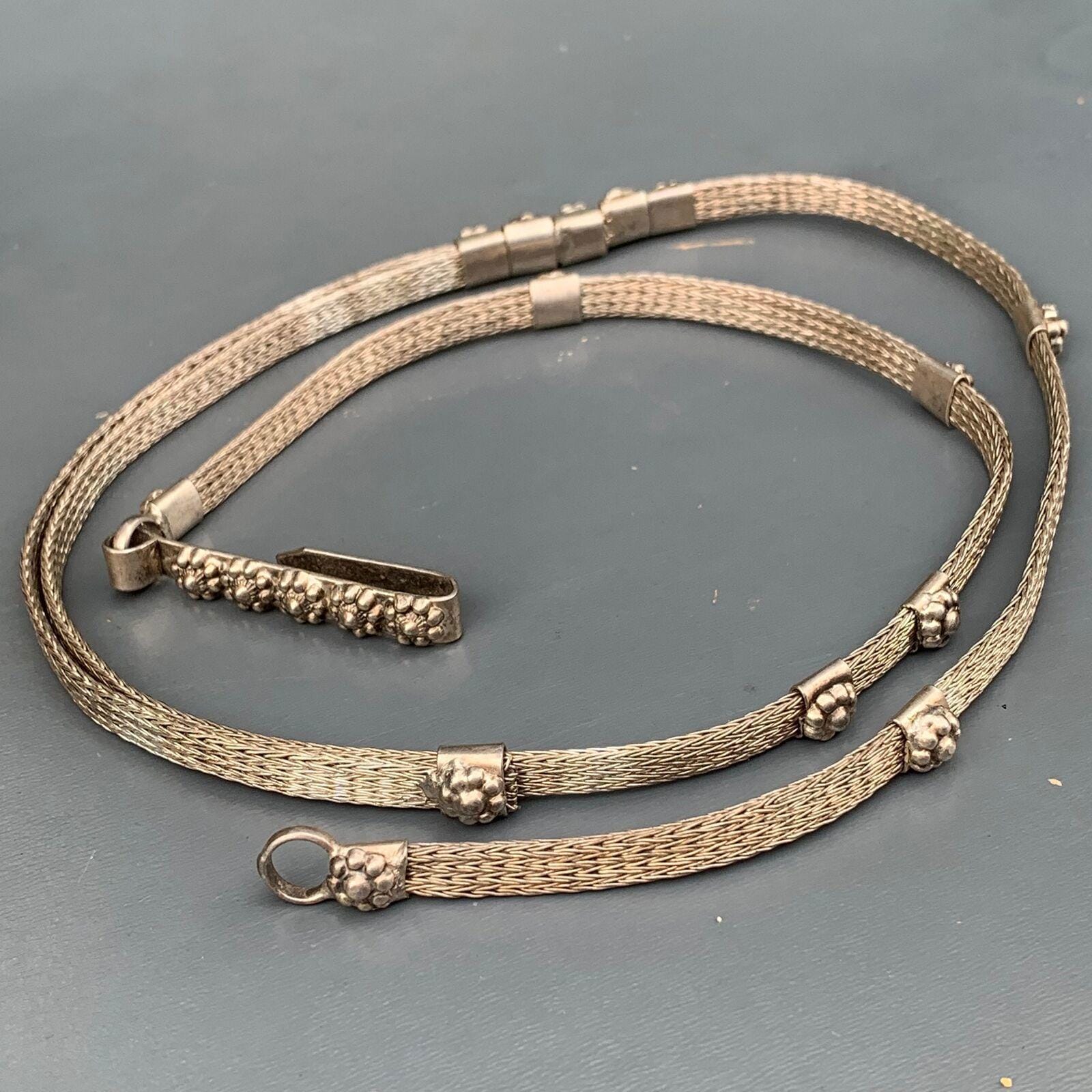 ヴィンテージ スターリングシルバー トライバルベルトまたはスライド