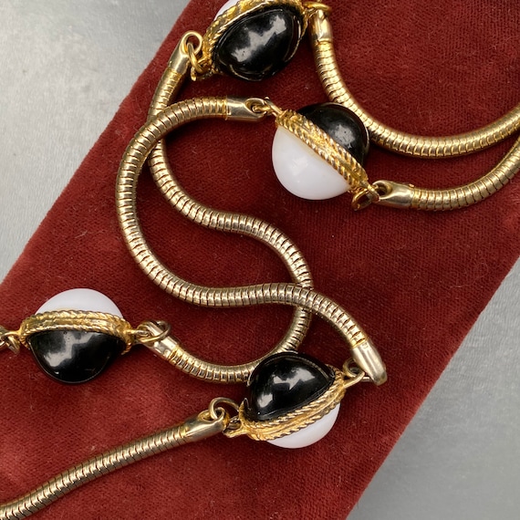 KJL Necklace . Snake Chain , Beaded Necklace . K