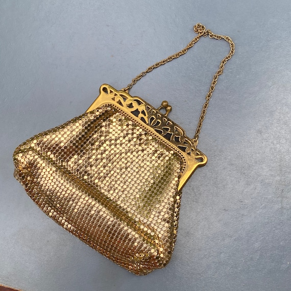 Early Whiting & Davis Gold plated  Mesh Purse . I… - image 6