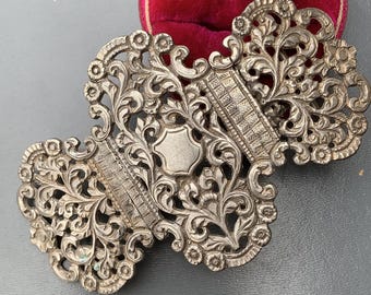 Vintage Thai Nakon Siam Silver Floral Buckle Vintage Thai Nakon Siam Silver Floral Brooch. Hallmar… - Gem main image 4