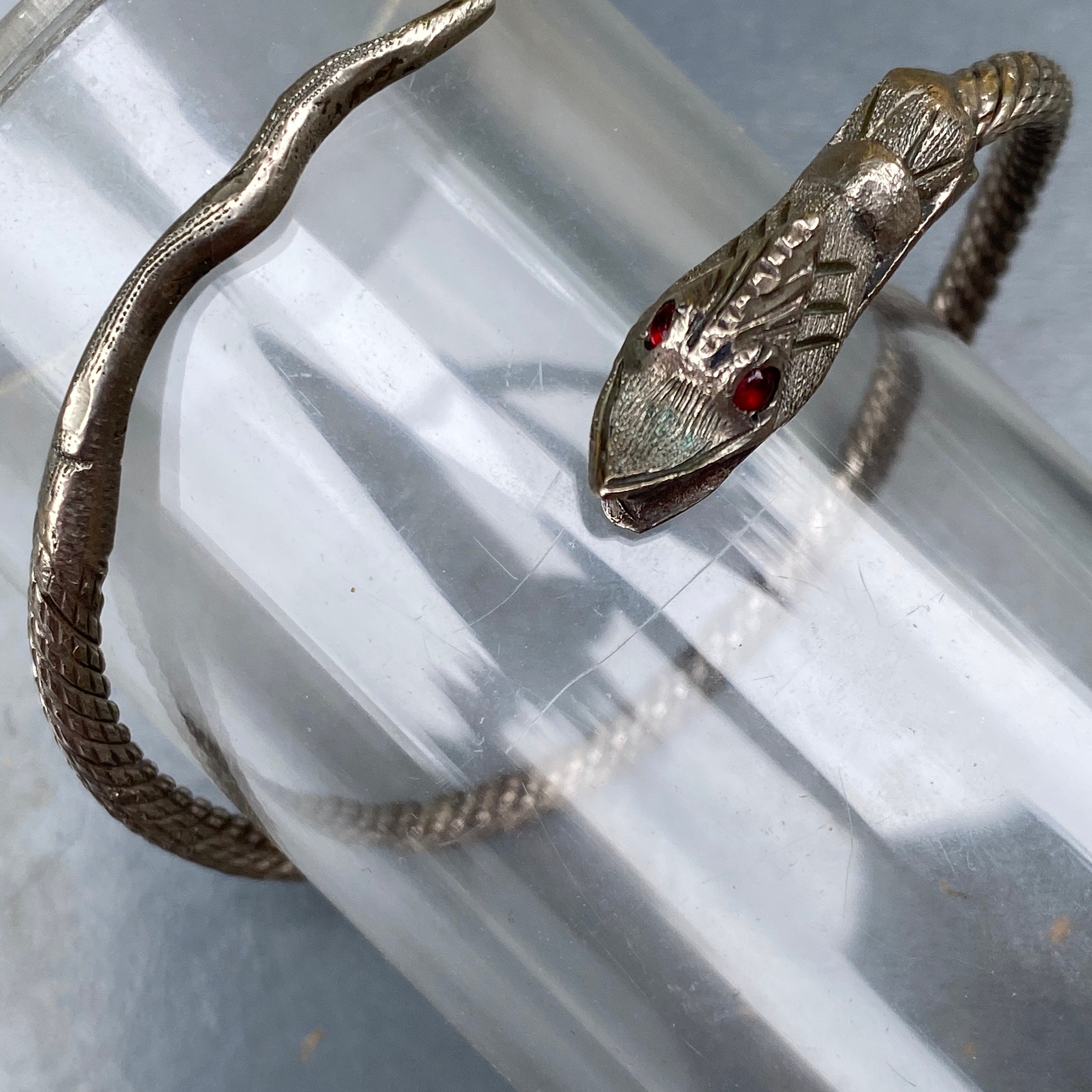 Vintage Whiting Davis Mesh Wrap Bracelet Snake Serpent - Ruby Lane