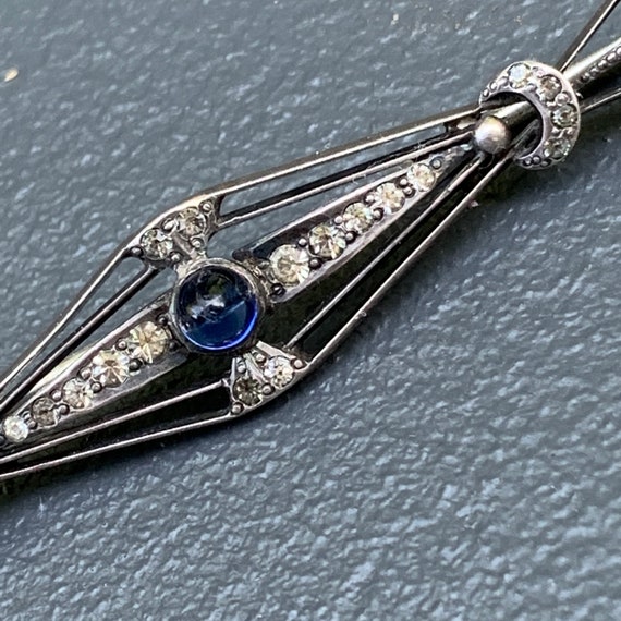 Antique Victorian Edwardian Pin Brooch .  Sterlin… - image 4