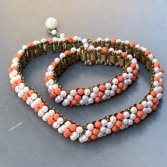 Vintage Unsigned Designer  Necklace and Bracelet … - image 2